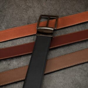 CORREA DE CUERO PARA HOMBRE DOBLE FAX
