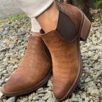 Botas en cuero para dama