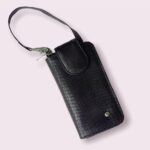 Porta celular en cuero para dama