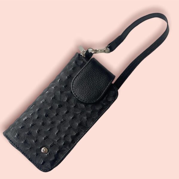 Porta celular en cuero para dama