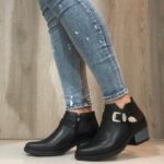 Botines en cuero para dama