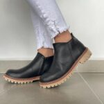 Botines en cuero para dama