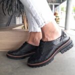 zapatos en cuero para dama