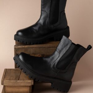 BOTINES DE CUERO PARA DAMA