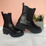 Botines en cuero para dama