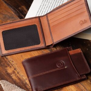 BILLETERA DE CUERO PARA HOMBRE
