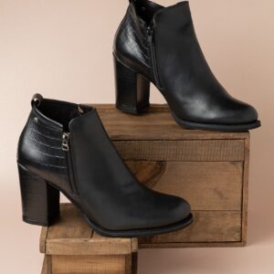 BOTINES DE CUERO PARA DAMA