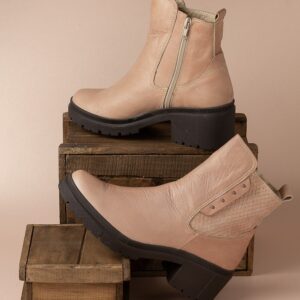 BOTINES DE CUERO PARA DAMA