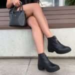 Botines en cuero para dama
