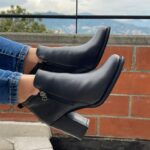 Botines en cuero para dama