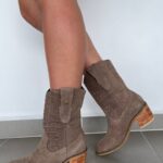 Botines en cuero para dama