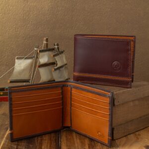 BILLETERA DE CUERO PARA HOMBRE