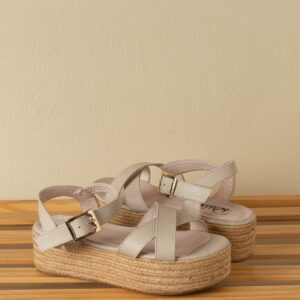 SANDALIAS EN CUERO PARA DAMA