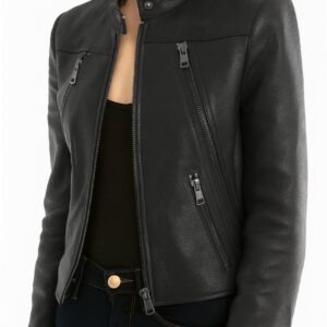 CHAQUETA DE CUERO PARA DAMA