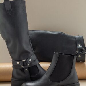 BOTAS DE CUERO PARA DAMA