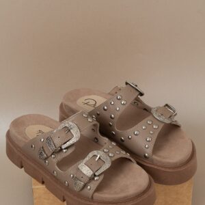 SANDALIAS DE CUERO PARA DAMA