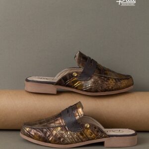BALETA TIPO ZUECO DE CUERO PARA DAMA